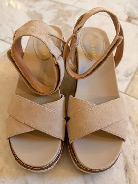 Cole Haan Cloudfeel Espadrille Wedge Sandals